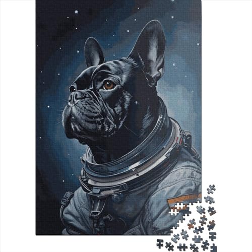 Französische Bulldogge, 500-teiliges Puzzle für Erwachsene, Puzzle für Kinder, 500-teiliges Puzzlespiel für Kinder, Puzzlegeschenk, 500 Teile (52 x 38 cm) von GQmoney