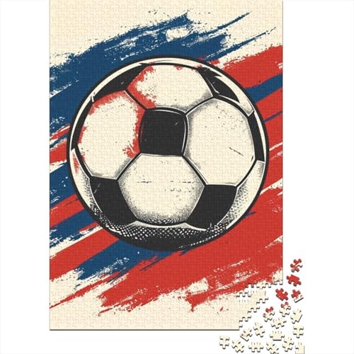 Fußball-Puzzle, 100 % recycelter Karton, Premium-Karton, Puzzle für Erwachsene und Kinder, 70 x 50 cm, 1000 Teile von GQmoney