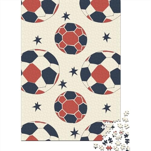 Fußball-Puzzle, Entspannung, Herausforderung, Spielzeug, Papier, rechteckig, Puzzle für Jungen oder Mädchen, 38 x 26 cm, 1000 Stück von GQmoney