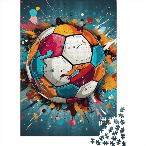 Fußball-Puzzle, Familienspaß, 100 % recycelter Karton, Puzzle für Kinder und Erwachsene ab 12 Jahren, 70 x 50 cm, 1000 Teile Fußball-Puzzle, Familienspaß, 100 % recycelter Karton, Puzzle für Kinder und Erwachsene ab 12 Jahren, 70 x 50 cm, 1000 Teile von GQmoney