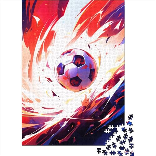 Fußball-Puzzle, Premium-Puzzle, 100 % recycelter Karton, Puzzle für Kinder und Erwachsene ab 12 Jahren, Ostergeschenk, 70 x 50 cm, 1000 Teile von GQmoney