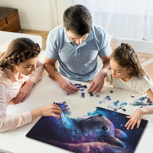 Galaxy Animal Squirrel Puzzles für Kinder, 1000-teiliges Puzzle für Kinder, Puzzlespaß zum Entspannen, 1000-teilig (75 x 50 cm) von GQmoney