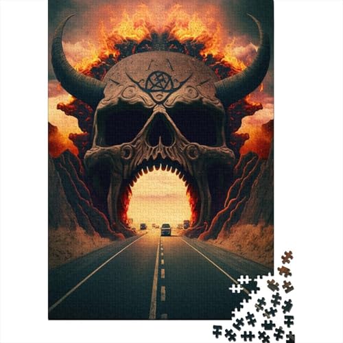 Highway to Hell Puzzle, kreative Puzzles für Erwachsene, 500-teiliges Puzzle für Erwachsene und Jugendliche, Lernspielzeug, Geschenk, 500 Teile (52 x 38 cm) von GQmoney