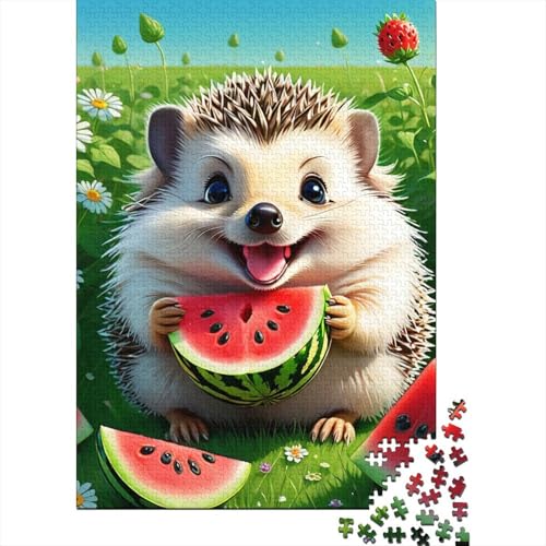 Igel-Puzzle Relax Challenge, Spielzeug, Papier, rechteckig, Puzzle für Jungen oder Mädchen, 38 x 26 cm, 1000 Stück von GQmoney