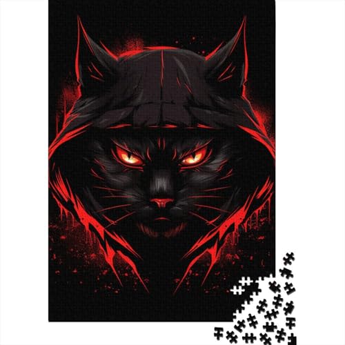 Katzen-Puzzle, Lernspiele, Familienaktivitäten, Premium-Papp-Puzzle für Frauen und Männer, Ostergeschenk, 38 x 26 cm, 1000 Stück von GQmoney