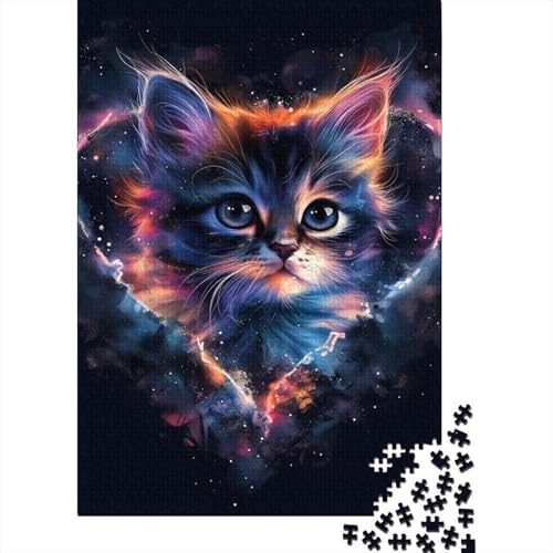 Katzen-Puzzle, lustiges Premium-Papp-Puzzle für Erwachsene, Teenager, Ostergeschenke, 70 x 50 cm, 1000 Teile von GQmoney