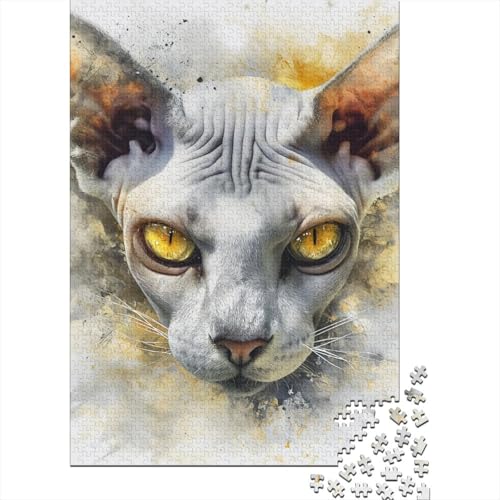 Katzen-Puzzle-Spielzeug, Lernspiel, Premium-Papp-Puzzle, Puzzle für Erwachsene und Kinder, Ostergeschenk, 70 x 50 cm, 1000 Stück von GQmoney