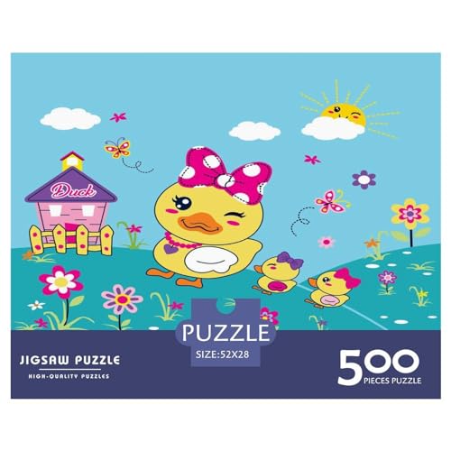 Kinder-Enten-Puzzle, Halloween 500 Teile, für Erwachsene, Puzzle, Lernspiel für Erwachsene Teenager, Halloween 500 Teile (52 x 38 cm) von GQmoney