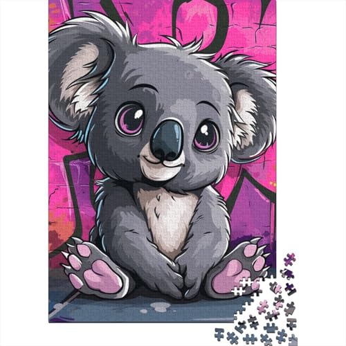 Koala Puzzle Spielzeug Lernspiel Premium Karton Puzzle für Erwachsene Kinder Ostergeschenk 70x50cm/1000pcs von GQmoney