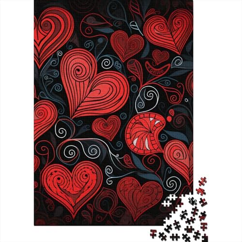 Liebes-Puzzle, 100 % recycelter Karton, 100 % recycelter Karton, Puzzle für Jungen oder Mädchen, Ostergeschenk, 38 x 26 cm, 1000 Teile von GQmoney