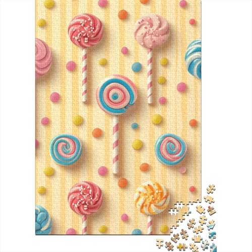 Lollipop Puzzle Relax Challenge Spielzeug Papier Rechteckiges Puzzle für Jungen oder Mädchen, 38 x 26 cm, 1000 Stück von GQmoney