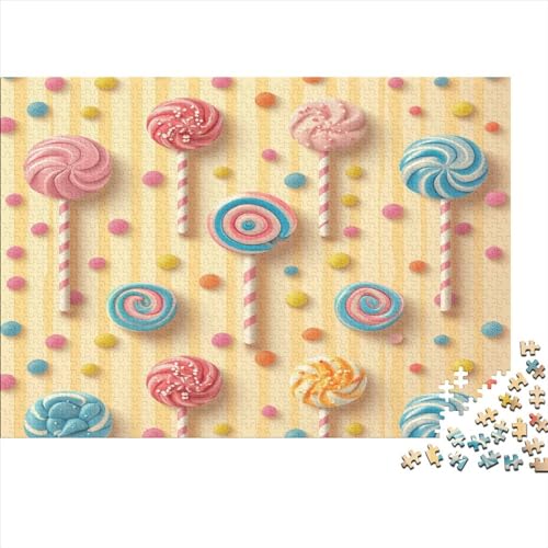 Lollipop-Puzzles, 500 Teile, Holzpuzzles für Erwachsene und Teenager, Familienspiel, 500 Teile (52 x 38 cm) von GQmoney