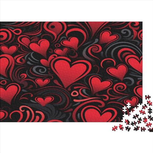 Love 1000-teiliges Puzzle für Teenager, Geschenke, Holzpuzzle, Puzzle für Erwachsene, Lernspiele für zu Hause, DIY-Spielzeug, 1000 Teile (75 x 50 cm) von GQmoney