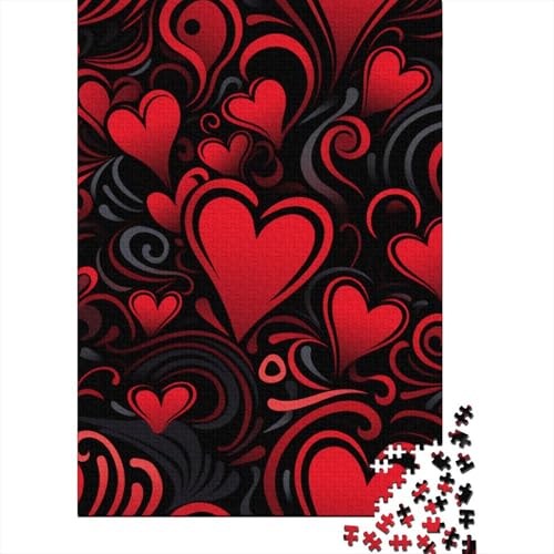 Love Puzzle Fun Premium-Papp-Puzzle für Erwachsene, Teenager, Ostergeschenke, 70 x 50 cm, 1000 Teile von GQmoney