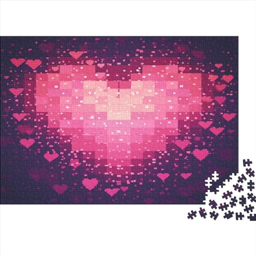 Love Puzzles 1000 Teile Holzpuzzle für Erwachsene und Teenager Familienspiel 1000 Teile (75x50cm) von GQmoney