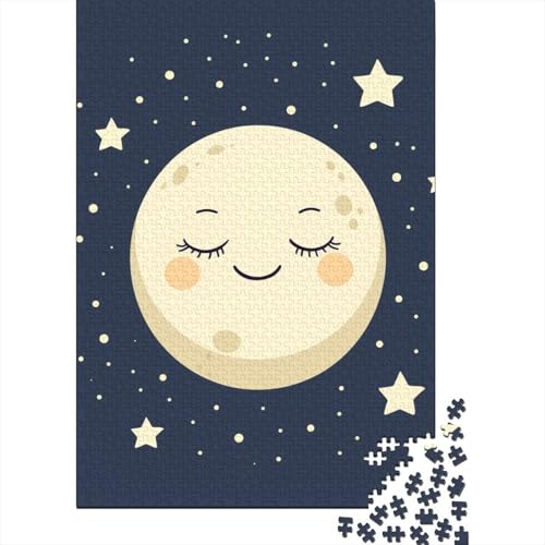 Mond-Puzzle, lustiges Premium-Puzzle, für Erwachsene, Teenager, Ostergeschenke, 70 x 50 cm, 1000 Teile von GQmoney