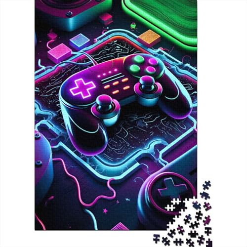 Neon Game 500-teiliges Puzzle für Erwachsene | | Familienspaß-Puzzles für Erwachsene, Geschenke, Denkspiele, 500 Teile (52 x 38 cm) von GQmoney