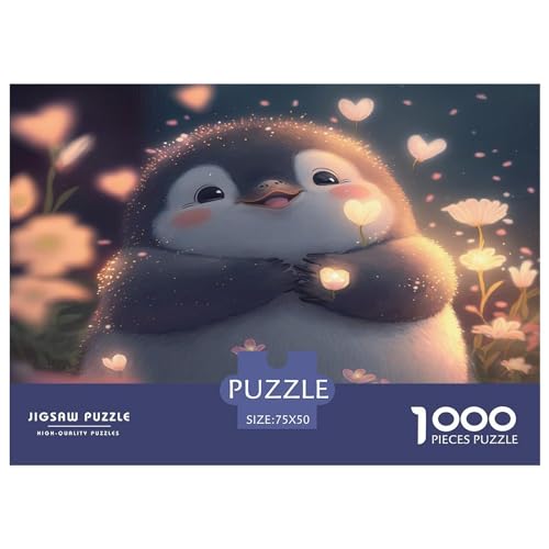 Niedliches Pinguin-Puzzle für Erwachsene und Jugendliche, 1000 Teile, Puzzle für Erwachsene, Puzzle für Erwachsene, 1000 Teile (75 x 50 cm) von GQmoney