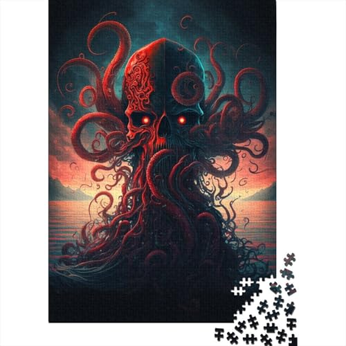 Octopus Island Puzzles für Erwachsene, 500-teiliges Puzzle für Erwachsene und Teenager, Puzzles für Erwachsene, Lernspiel, Herausforderungsspielzeug, 500 Teile (52 x 38 cm) von GQmoney