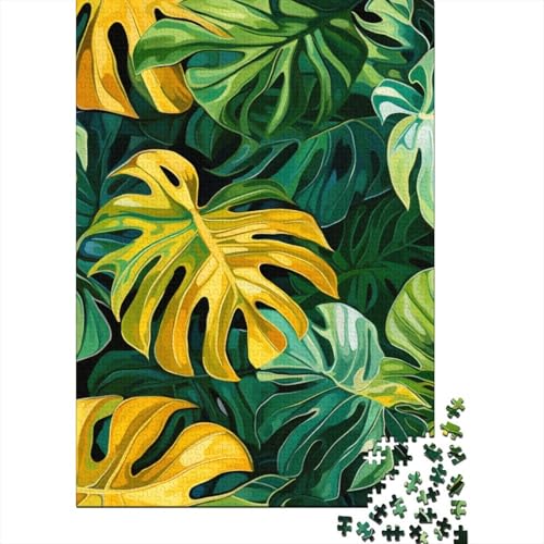 Palmwedel-Puzzle, einzigartige Heimdekoration, Premium-Papp-Puzzle für Erwachsene, Teenager, einzigartiges Geschenk, 38 x 26 cm, 1000 Teile von GQmoney