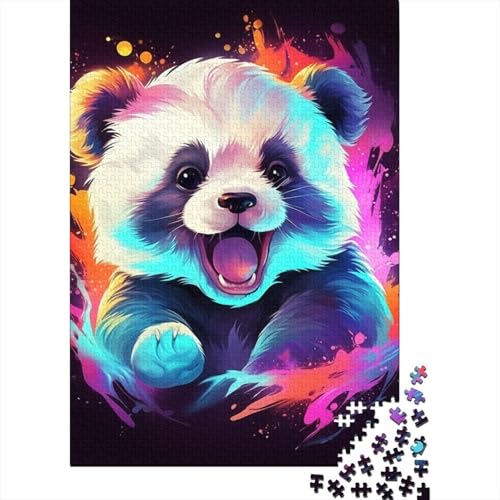 Panda Puzzle, Premium-Puzzle, 100 % recycelter Karton, 100 % recycelter Karton, Puzzle für Kinder und Erwachsene ab 12 Jahren, Ostergeschenk, 38 x 26 cm, 1000 Teile von GQmoney