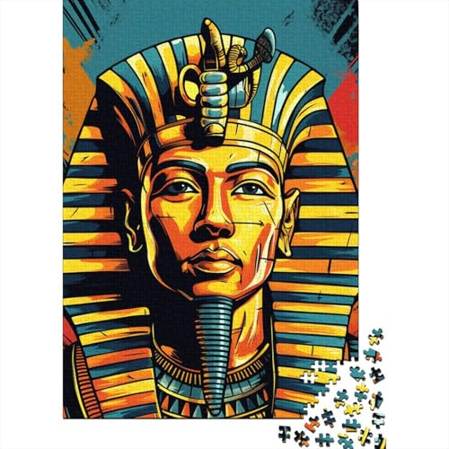 Pharao-Puzzle, Premium-Puzzle, 100 % recycelter Karton, 100 % recycelter Karton, Puzzle für Kinder und Erwachsene ab 12 Jahren, Ostergeschenk, 70 x 50 cm, 1000 Teile von GQmoney