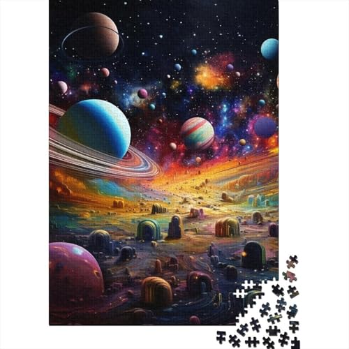 Planet Puzzle Spielzeug Lernspiel Premium Karton Puzzle für Erwachsene Kinder Ostergeschenk 38x26cm/1000pcs von GQmoney