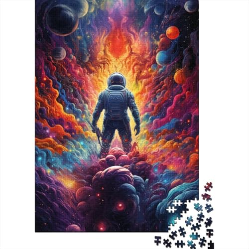 Psychedelia für Weltraum-Astronauten-Puzzles, Schwierigkeitsgrad für Erwachsene, kreatives Puzzle, Lernspielzeug, Spiel, Familiendekoration, 1000 Teile (75 x 50 cm) von GQmoney