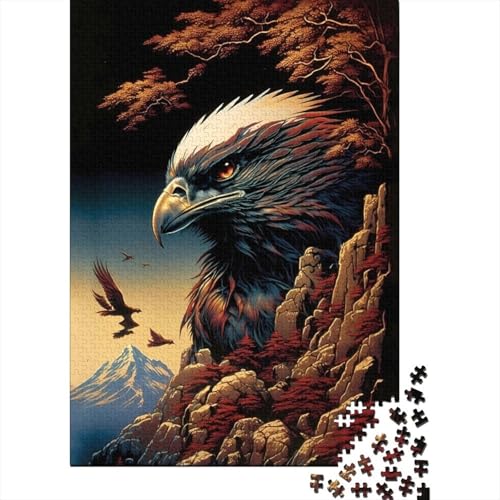 Puzzle 1000 Teile „Adler-Fantasyland“, Schwierigkeitsgrad für Erwachsene, Lernspiel, Spielzeug, Familiendekoration, 1000 Teile (75 x 50 cm) von GQmoney