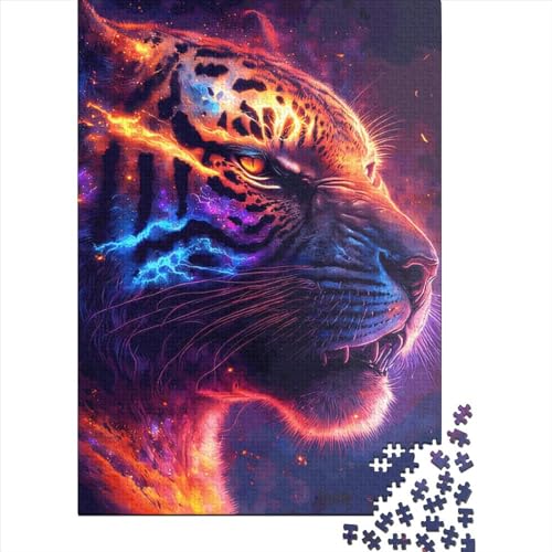 Puzzle 1000 Teile Mystic Tiger Nebula Puzzles für Kinder, Holzpuzzle, interessantes Stressabbau-Puzzle 1000 Teile (75 x 50 cm) von GQmoney