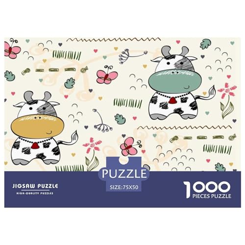 Puzzle 1000 Teile für Kinder, Puzzle für Erwachsene, Lernspiele für Zuhause, DIY-Spielzeug, 1000 Teile (75 x 50 cm) von GQmoney