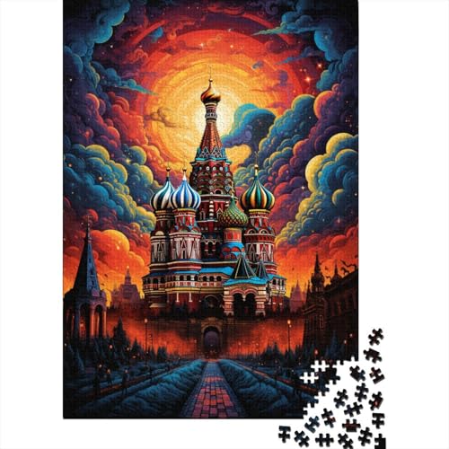 Puzzle 300 Teile für Erwachsene Russland Rotes Quadrat 10 Puzzle Holzpuzzle Kreative Puzzles Teenager-Puzzles Lernspiele Spielzeug 300 Teile (40 x 28 cm) von GQmoney