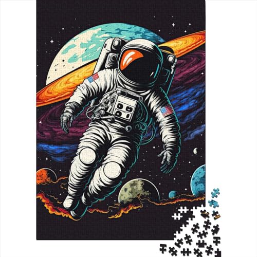 Puzzle 500 Teile „Astronaut im Weltraum“, Puzzle für Jungen und Mädchen, Schwierigkeitsgrad „Puzzle“ zum Entspannen, 500 Teile (52 x 38 cm) von GQmoney