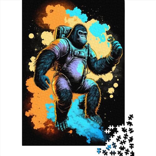 Puzzle 500 Teile Gorilla-Puzzle für Erwachsene, Schwierigkeitsgrad: Puzzle, Lernspielzeug, Spiele, Familiendekoration, 500 Teile (52 x 38 cm) von GQmoney