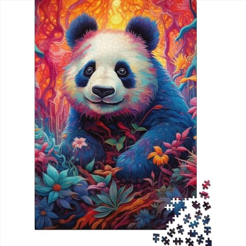 Puzzle Art für Erwachsene und Jugendliche, Panda-Tiere, Puzzles für Kinder und Jugendliche, nachhaltiges Puzzle, Spiele 500 Teile (52 x 38 cm) von GQmoney