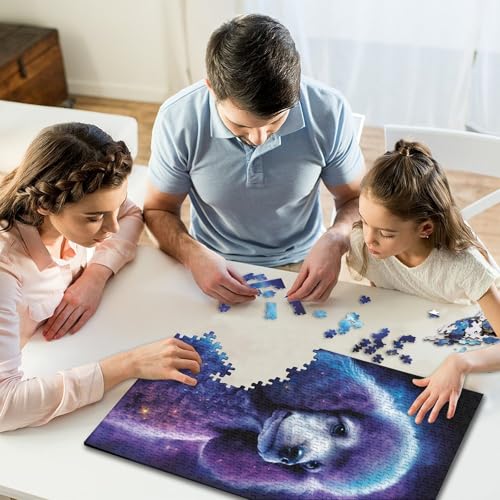 Puzzle Galaxy Bunter Pudel 1000 Teile Puzzles für Kinder Puzzles für Kinder zum Stressabbau 1000 Teile (75x50cm) von GQmoney