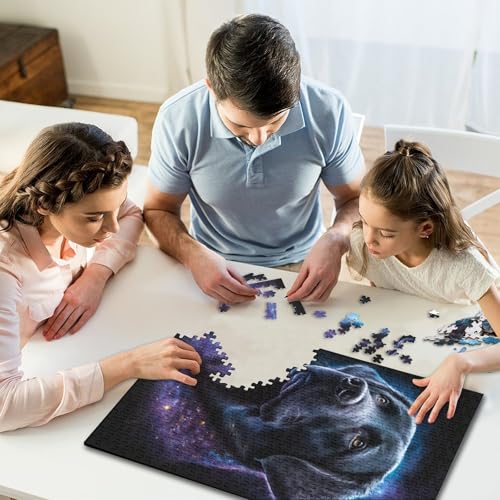 Puzzle Galaxy Labrador, 500-teiliges Puzzle für Kinder und Familienherausforderungen, 500 Teile (52 x 38 cm) von GQmoney