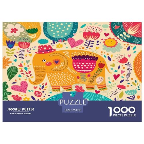 Puzzle für Erwachsene, 1000 Teile, Kinderpuzzle, kreatives rechteckiges Puzzle, Dekomprimierungsspiel, 1000 Teile (75 x 50 cm) von GQmoney