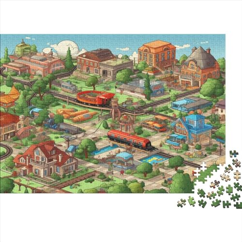 Puzzle für Erwachsene, Weihnachten 300 Teile, Schnitzeljagd-Puzzle, Puzzle für Erwachsene, Puzzle für Erwachsene, Weihnachten 300 Teile (40 x 28 cm) von GQmoney