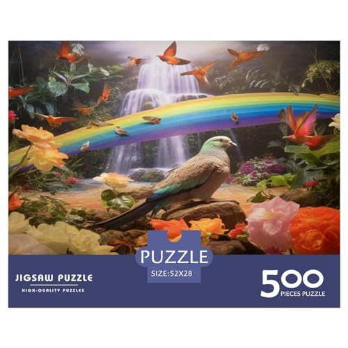 Puzzle für Erwachsene „Birds_sing“, Puzzles für Erwachsene und Teenager ab 12 Jahren, Halloween 500 Teile (52 x 38 cm) von GQmoney