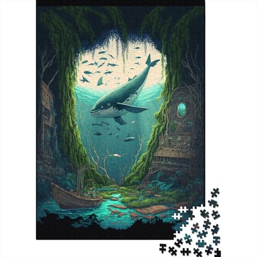 Puzzle für Erwachsene 1000 „Wald in den Tiefen“, Puzzle, Puzzles für Erwachsene, Lernspiel, Herausforderungsspielzeug, 1000 Teile (75 x 50 cm) von GQmoney