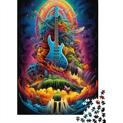 Puzzle für Erwachsene 1000 Teile Magic Guitar5 Puzzlespiel Kreative Holzpuzzles Gutes Geburtstagsgeschenk für Erwachsene Eltern und Freunde 1000 Teile (75 x 50 cm) von GQmoney