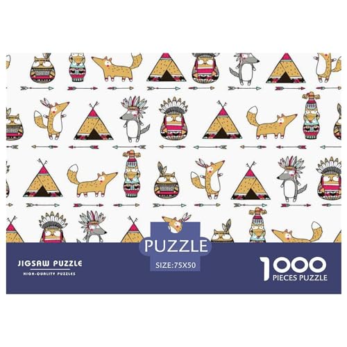 Puzzle für Erwachsene mit 1000 Teilen, Kinderpuzzle für Erwachsene, Puzzle für Erwachsene, Lernspiel, Herausforderungsspielzeug, 1000 Teile (75 x 50 cm) von GQmoney