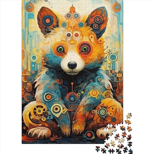 Puzzle für Erwachsene mit 1000 Teilen, Thanksgiving, Art Bear-Puzzles für Kinder, Puzzles für Kinder und Jugendliche ab 12 Jahren, 1000 Teile (75 x 50 cm) von GQmoney