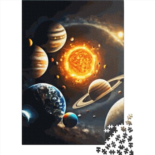 Puzzle für Erwachsene mit 1000 Teilen, Thanksgiving, Sonnensystem, Holzpuzzle, Erwachsenen-Puzzle, Lernspiele für zu Hause, DIY-Spielzeug, 1000 Teile (75 x 50 cm) von GQmoney