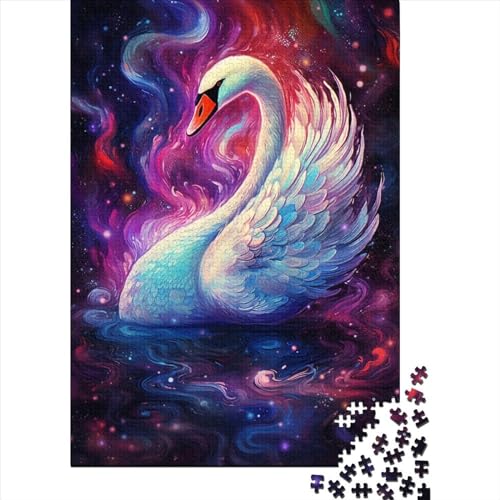 Puzzle für Erwachsene mit 500 Teilen, Erntedankfest, Tier-Schwan-Puzzles für Kinder, Puzzles für Kinder und Jugendliche ab 12 Jahren, 500 Teile (52 x 38 cm) von GQmoney