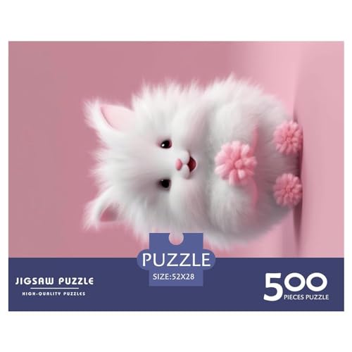 Puzzle für Erwachsene und Jugendliche, süße Katzen-Puzzles für Erwachsene, Puzzles für Erwachsene, Lernspiel, Herausforderungsspielzeug, Halloween 500 Teile (52 x 38 cm) von GQmoney