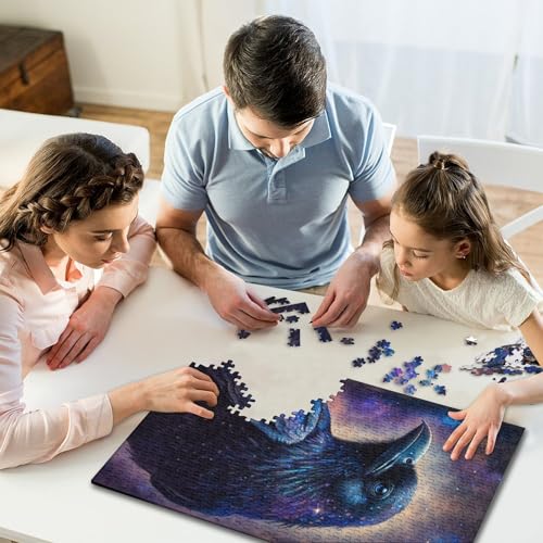 Puzzle für Kinder, 300 Teile, Galaxy Crow, kreatives Puzzle, praktisches Spiel, Puzzle, Familiendekoration, 300 Teile (40 x 28 cm) von GQmoney