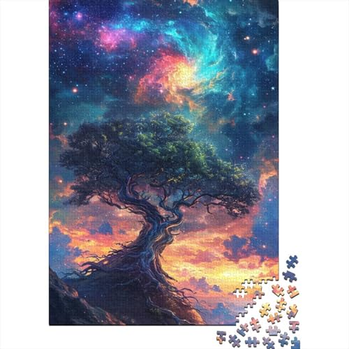 Puzzle für Kinder 500 Teile, Psychedelische Reise zum Gipfel, Puzzle für Kinder, Holzbrettpuzzle, anspruchsvolles Spiel, 500 Teile (52 x 38 cm) von GQmoney