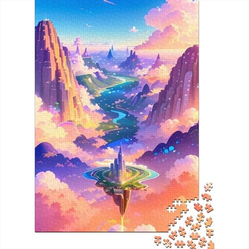 Puzzle mit 1000 Teilen, „Morgenspaziergang“, Schwierigkeitsgrad: Puzzle, Lernspiel, Spielzeug, 1000 Stück (75 x 50 cm) von GQmoney